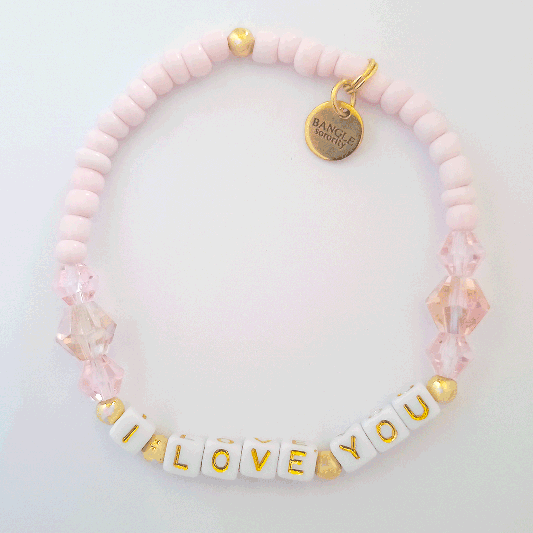I Love You Beaded Bracelet