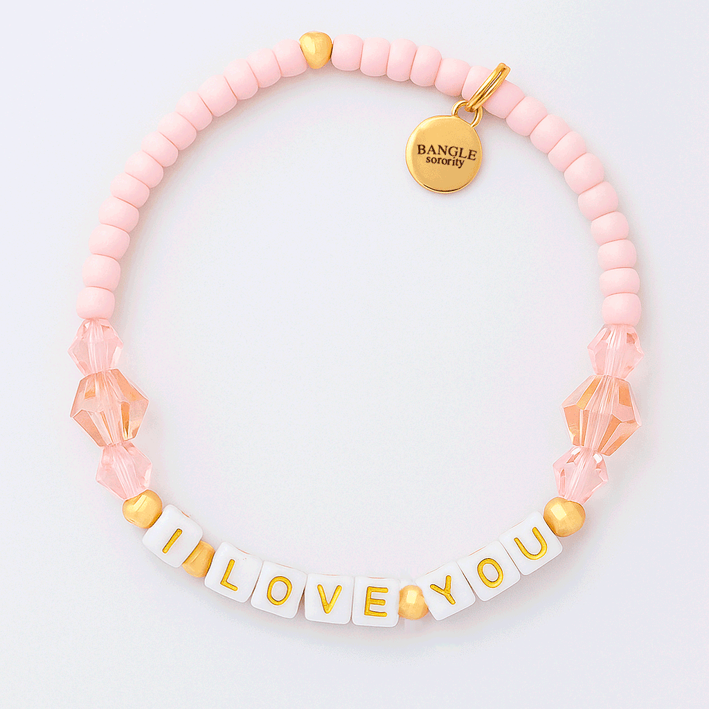 I Love You Beaded Bracelet