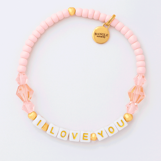 I Love You Beaded Bracelet
